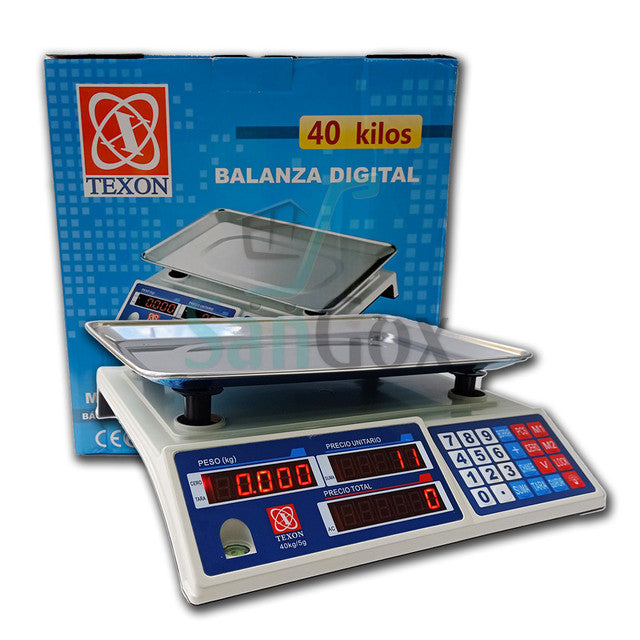 Báscula Electrónica Comercial TEXON 40kg