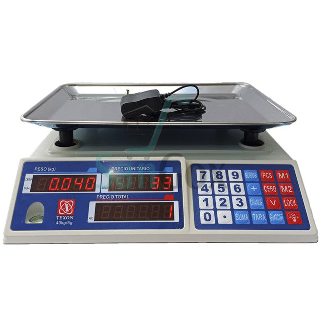 Báscula Electrónica Comercial TEXON 40kg